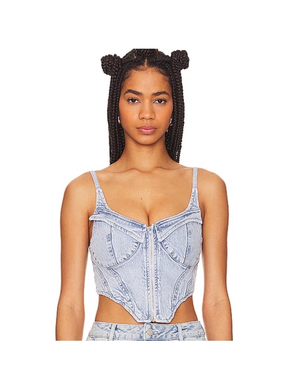AFRM X REVOLVE IRIS TOP IN BLUE NEW